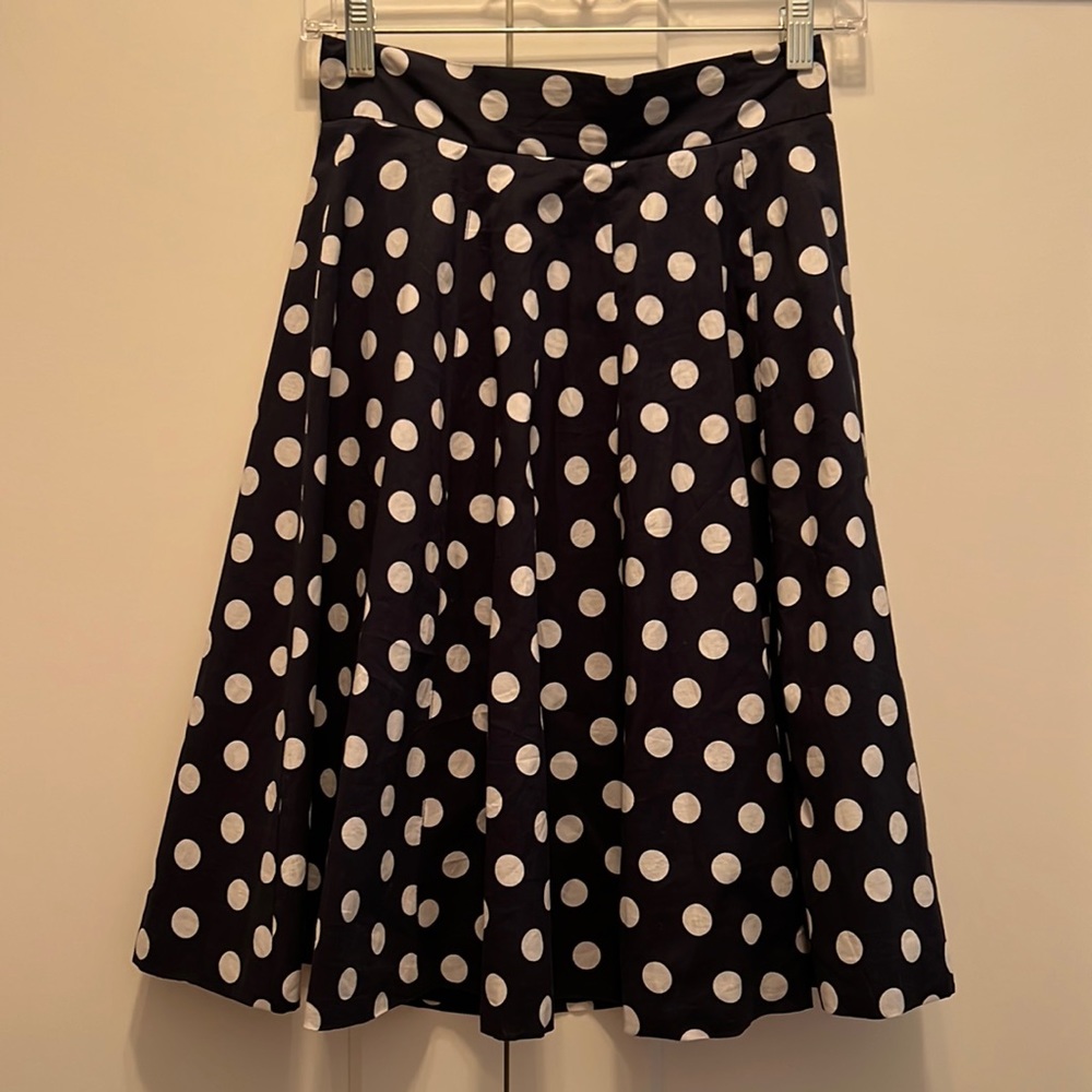 Navy & White Skirt